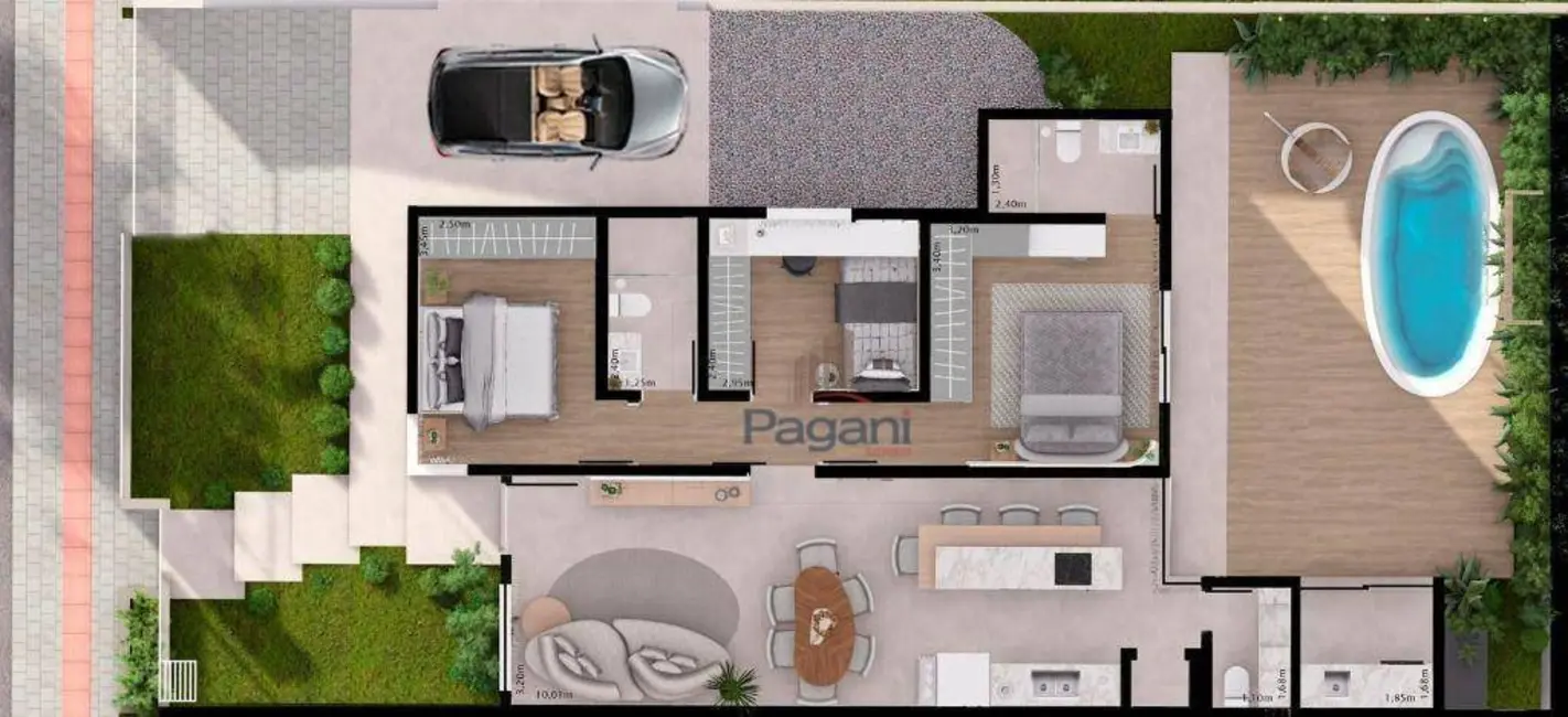 Foto 3 de Casa com 3 quartos à venda, 200m2 em Caminho Novo, Palhoca - SC