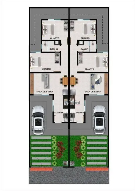 Foto 2 de Casa com 2 quartos à venda, 50m2 em Forquilhas, Sao Jose - SC