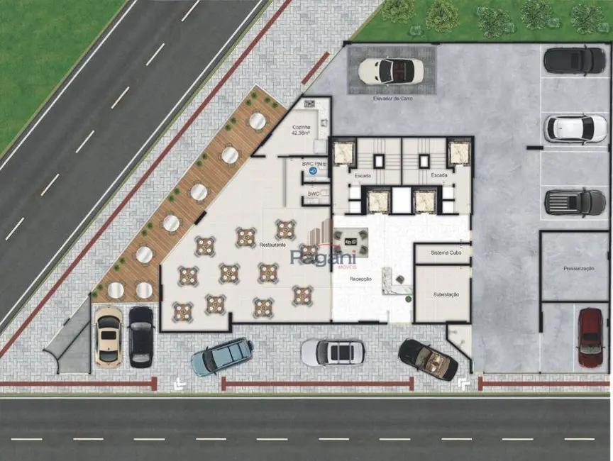 Foto 2 de Apartamento com 1 quarto à venda, 44m2 em Meia Praia, Itapema - SC