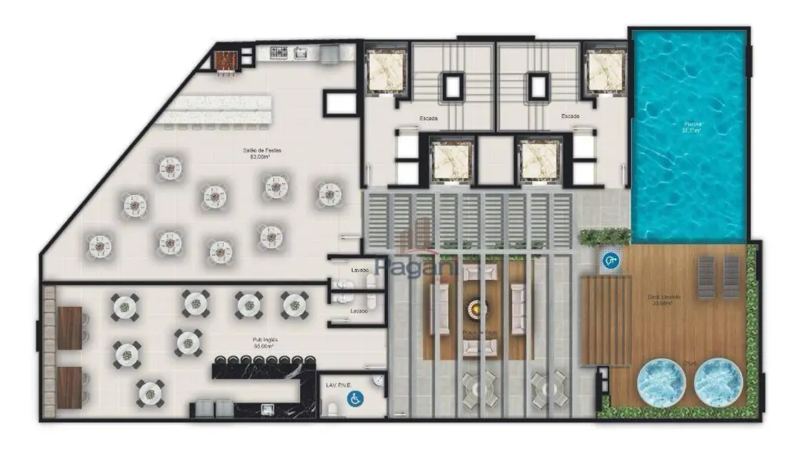 Foto 4 de Apartamento com 1 quarto à venda, 44m2 em Meia Praia, Itapema - SC