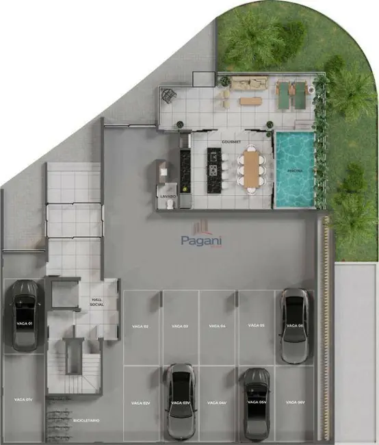 Foto 4 de Apartamento com 2 quartos à venda, 83m2 em Palhoca - SC