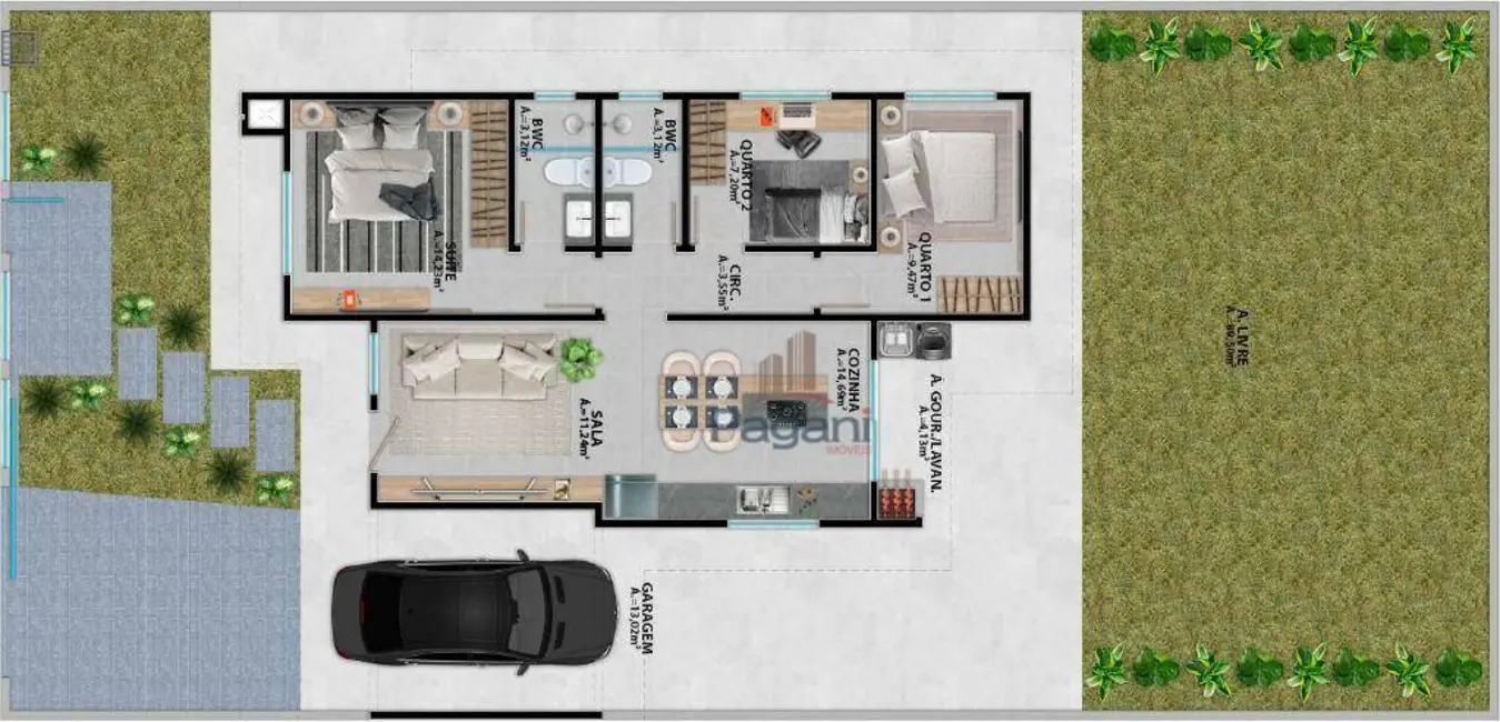 Foto 2 de Casa com 3 quartos à venda, 300m2 em Guarda do Cubatão, Palhoca - SC