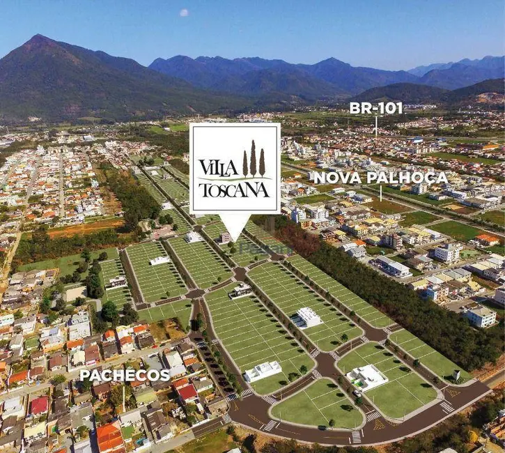 Foto 1 de Terreno / Lote à venda, 200m2 em Palhoca - SC