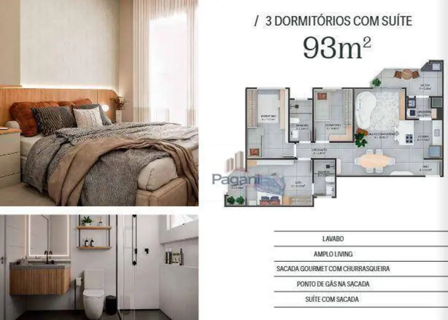 Foto 9 de Apartamento com 2 quartos à venda, 76m2 em Passa Vinte, Palhoca - SC