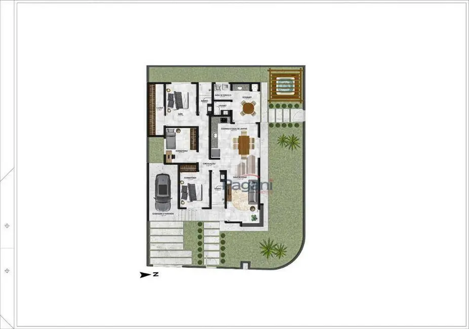 Foto 6 de Casa com 3 quartos à venda, 250m2 em Forquilhas, Sao Jose - SC