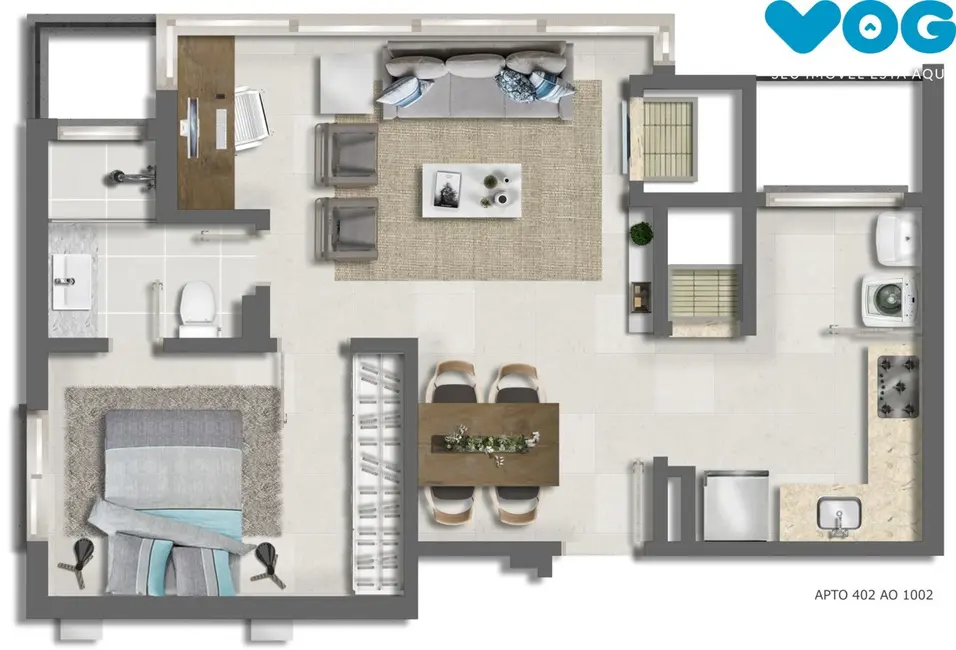 Foto 5 de Apartamento com 1 quarto à venda, 52m2 em Boa Vista, Porto Alegre - RS