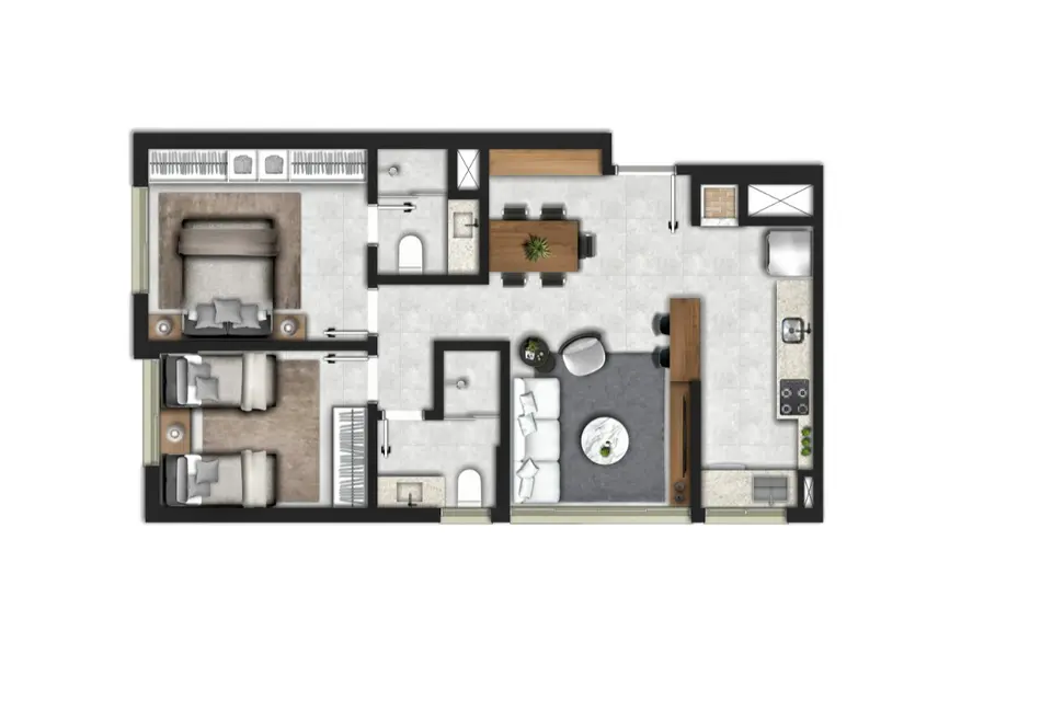 Foto 7 de Apartamento com 2 quartos à venda, 64m2 em Cristo Redentor, Porto Alegre - RS