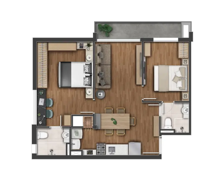 Foto 5 de Apartamento com 2 quartos à venda, 52m2 em Petrópolis, Porto Alegre - RS