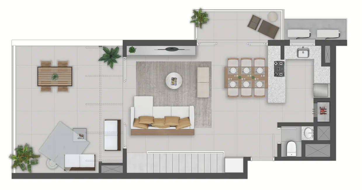 Apartamento com 2 quartos à venda, 62m2 em Petrópolis, Porto Alegre - RS - imagem 7 Foto 7 de Apartamento com 2 quartos à venda, 62m2 em Petrópolis, Porto Alegre - RS