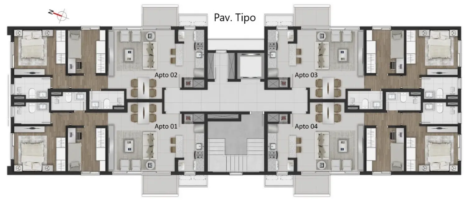 Foto 6 de Apartamento com 2 quartos à venda, 71m2 em Petrópolis, Porto Alegre - RS