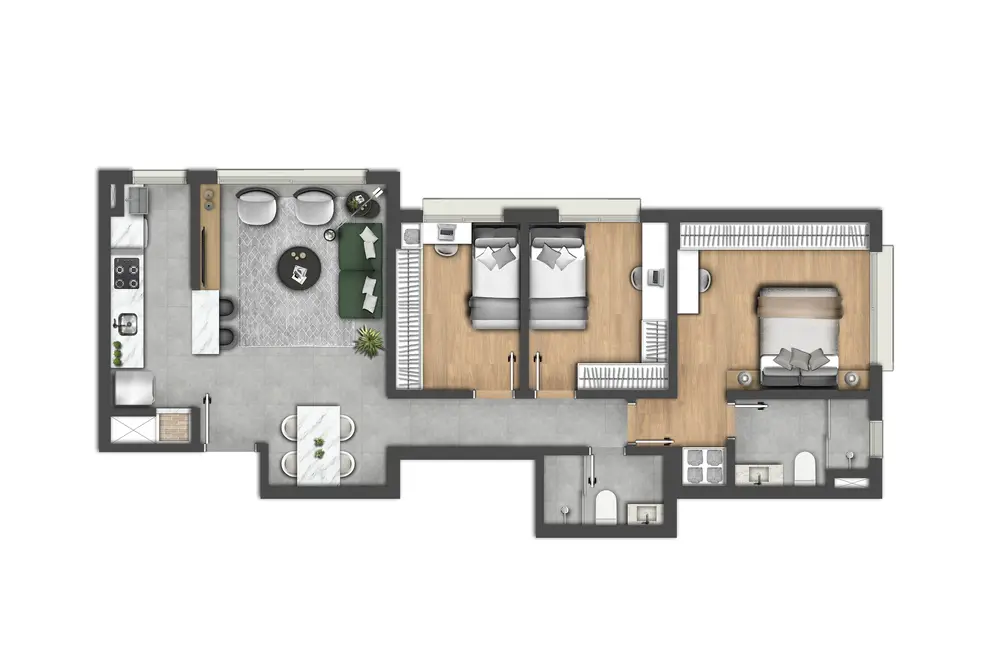 Apartamento com 3 quartos à venda, 76m2 em Vila Ipiranga, Porto Alegre - RS - imagem 8 Foto 8 de Apartamento com 3 quartos à venda, 76m2 em Vila Ipiranga, Porto Alegre - RS