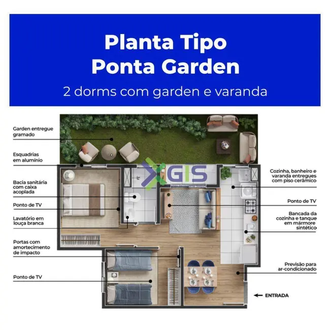 Apartamento com 2 quartos à venda, 41m2 em Jardim Simões, Sao Jose Do Rio Preto - SP - imagem 4 Foto 4 de Apartamento com 2 quartos à venda, 41m2 em Jardim Simões, Sao Jose Do Rio Preto - SP