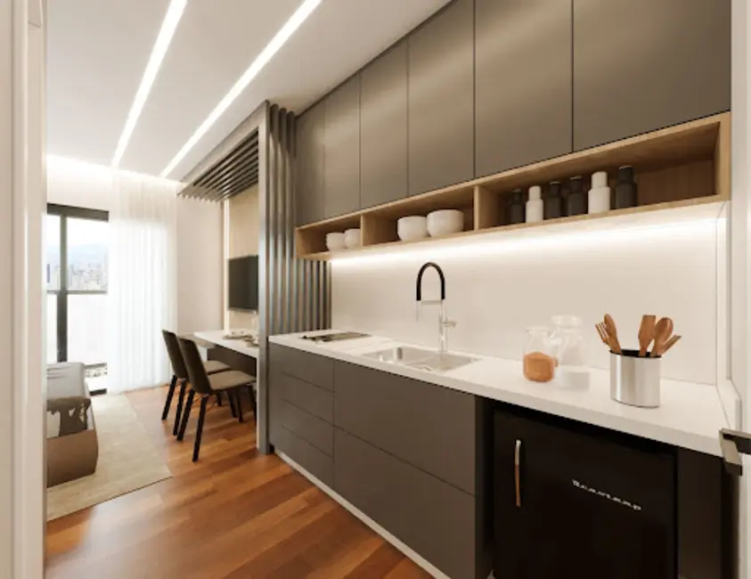 Loft / Flat com 1 quarto à venda, 25m2 em Boa Vista, Curitiba - PR - imagem 5 Foto 5 de Loft / Flat com 1 quarto à venda, 25m2 em Boa Vista, Curitiba - PR
