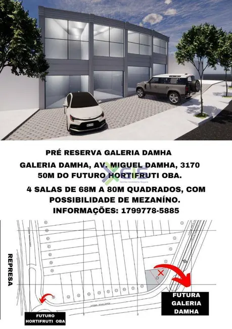 Foto 5 de Sala Comercial para alugar, 80m2 em Parque Residencial Damha, Sao Jose Do Rio Preto - SP