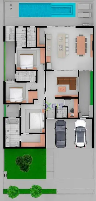 Casa de Condomínio com 3 quartos à venda, 200m2 em Residencial Figueira II, Sao Jose Do Rio Preto - SP - imagem 5 Foto 5 de Casa de Condomínio com 3 quartos à venda, 200m2 em Residencial Figueira II, Sao Jose Do Rio Preto - SP