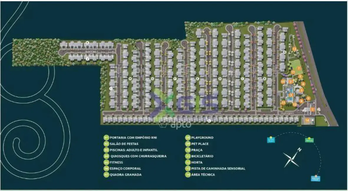 Casa de Condomínio com 3 quartos para alugar, 80m2 em Centro, Bady Bassitt - SP - imagem 2 Foto 2 de Casa de Condomínio com 3 quartos para alugar, 80m2 em Centro, Bady Bassitt - SP