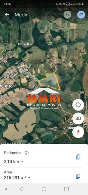 Foto 1 de Terreno / Lote à venda, 8m2 em Centro, Capela Do Alto - SP