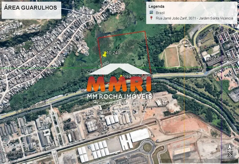 Terreno / Lote à venda, 10244m2 em Jardim Aeródromo, Guarulhos - SP - imagem 1 Foto 1 de Terreno / Lote à venda, 10244m2 em Jardim Aeródromo, Guarulhos - SP