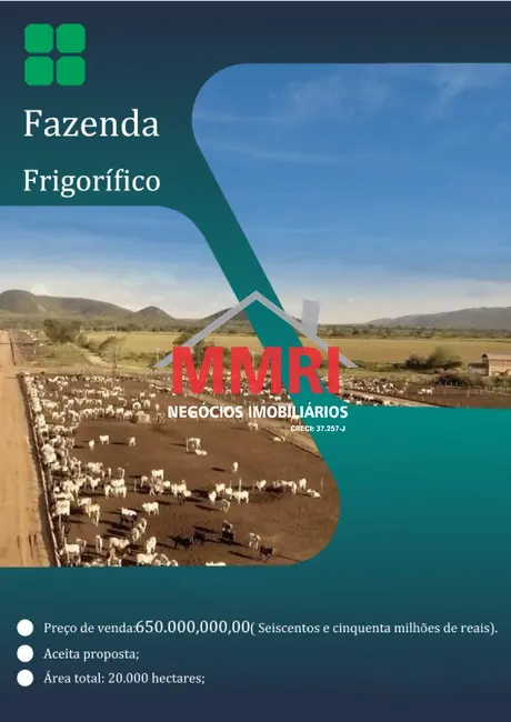 Foto 1 de Fazenda / Haras à venda, 20000m2 em Porto Seguro - BA