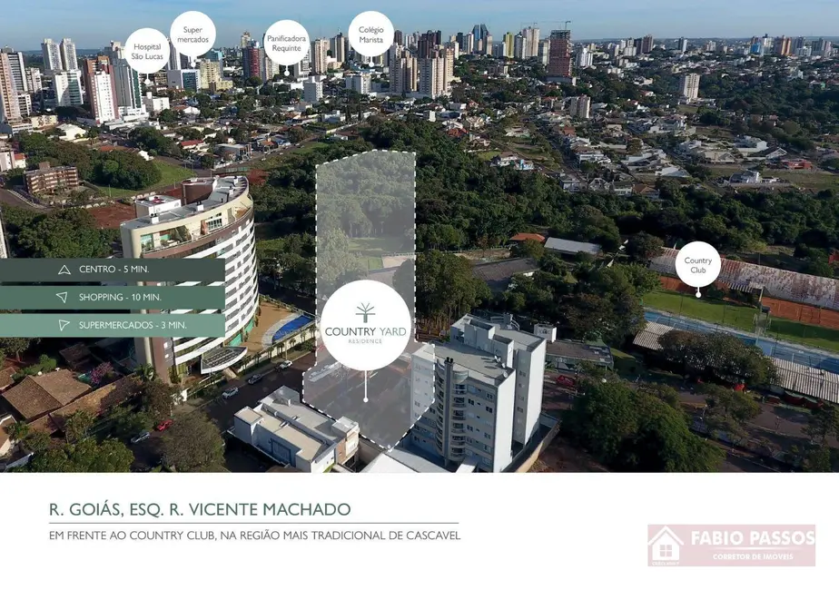 Foto 7 de Apartamento com 3 quartos à venda, 426m2 em Country, Cascavel - PR