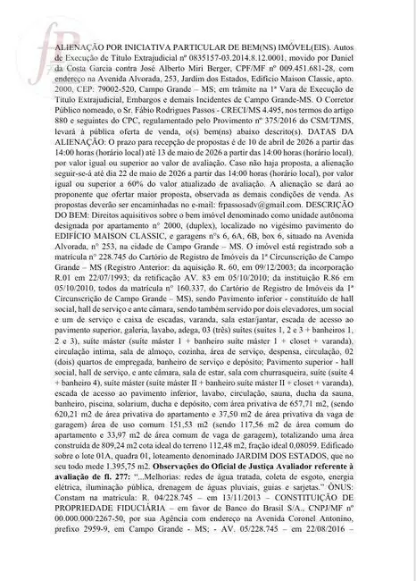 Foto 4 de Apartamento com 8 quartos à venda, 809m2 em Jardim dos Estados, Campo Grande - MS