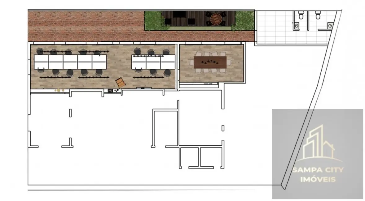 Foto 5 de Sala Comercial para alugar, 186m2 em Pinheiros, São Paulo - SP