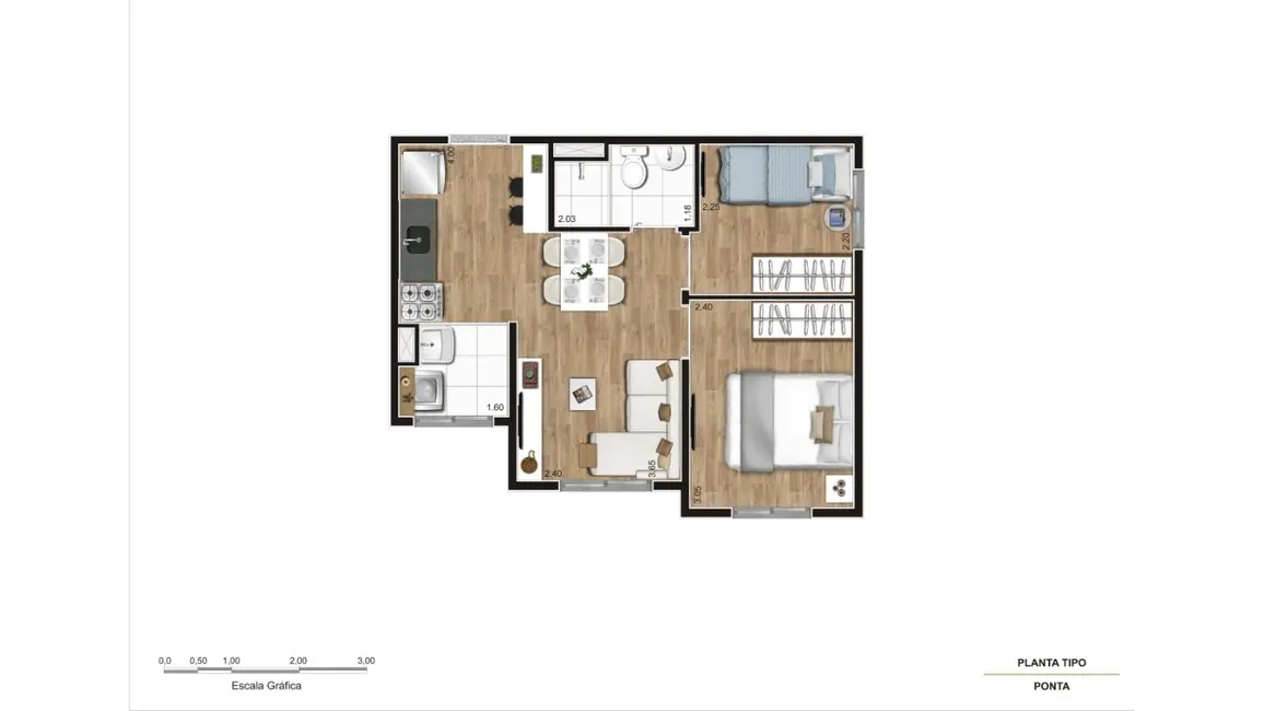 Foto 9 de Apartamento com 2 quartos à venda, 35m2 em Parque Vitória, São Paulo - SP