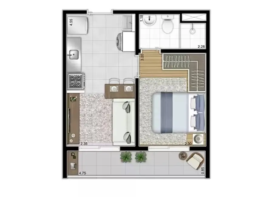 Foto 7 de Apartamento com 1 quarto à venda, 31m2 em Vila Penteado, São Paulo - SP