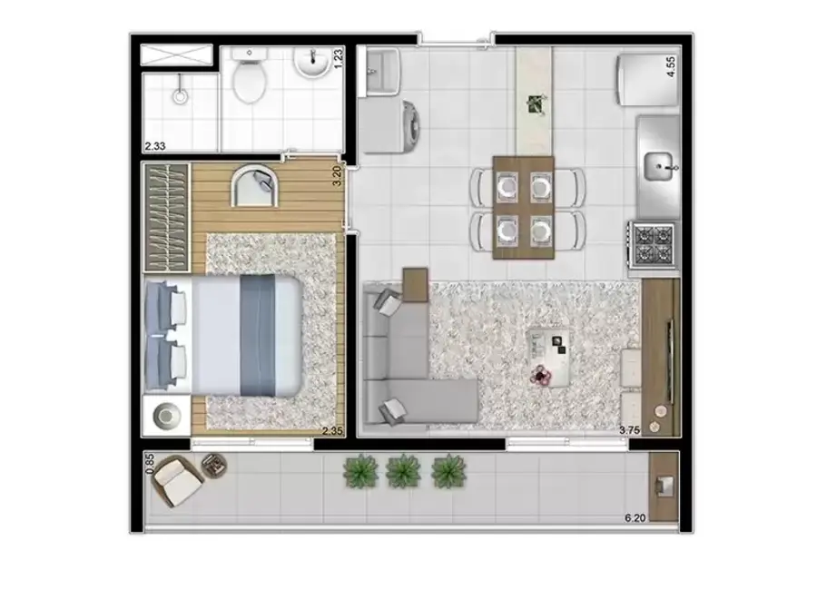 Foto 8 de Apartamento com 1 quarto à venda, 31m2 em Vila Penteado, São Paulo - SP