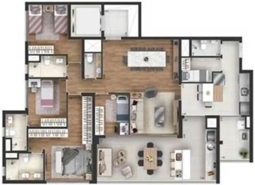 Apartamento com 4 quartos à venda, 154m2 em Butantã, São Paulo - SP - imagem 9 Foto 9 de Apartamento com 4 quartos à venda, 154m2 em Butantã, São Paulo - SP