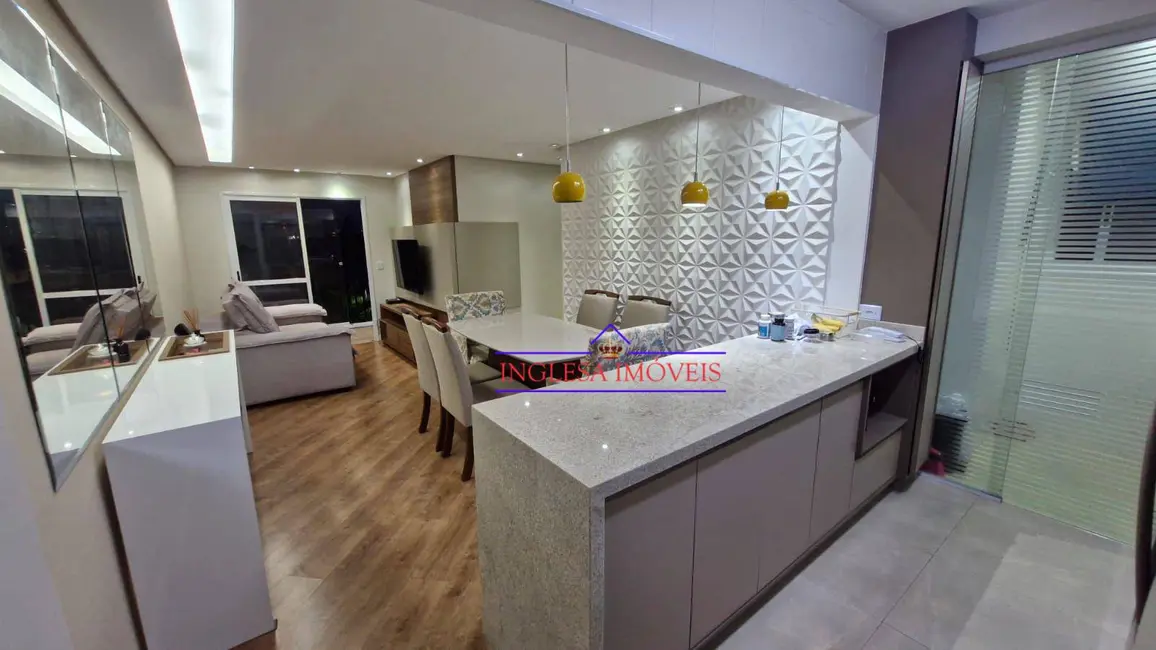 Foto 4 de Apartamento com 3 quartos para alugar, 70m2 em Vila Valparaíso, Santo Andre - SP