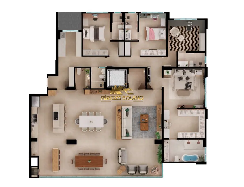 Foto 3 de Apartamento com 4 quartos à venda, 260m2 em Setor Marista, Goiania - GO