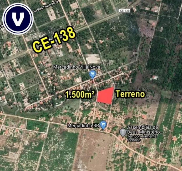 Terreno / Lote à venda, 1500m2 em Cascavel - CE - imagem 4 Foto 4 de Terreno / Lote à venda, 1500m2 em Cascavel - CE
