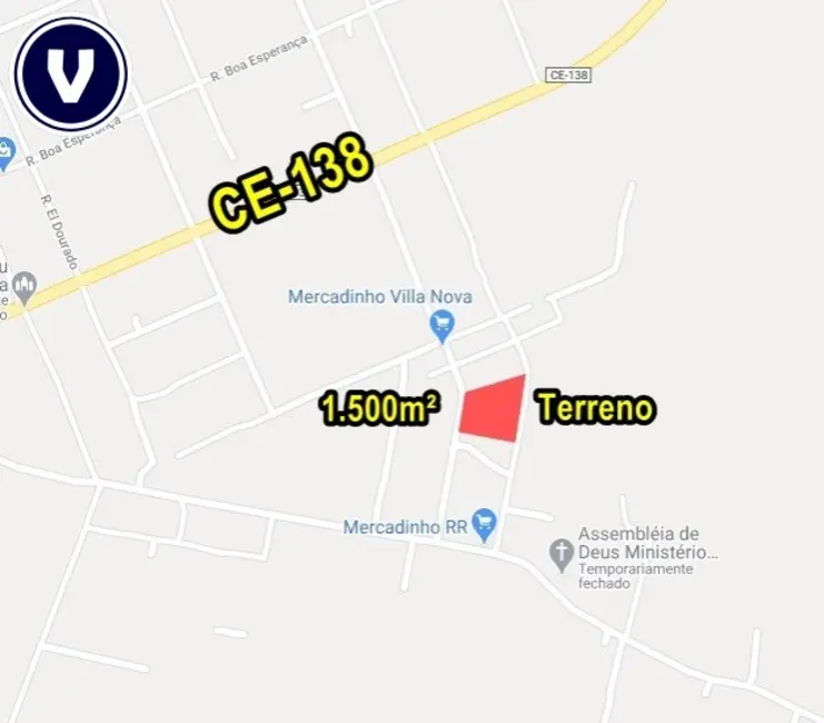 Terreno / Lote à venda, 1500m2 em Cascavel - CE - imagem 3 Foto 3 de Terreno / Lote à venda, 1500m2 em Cascavel - CE