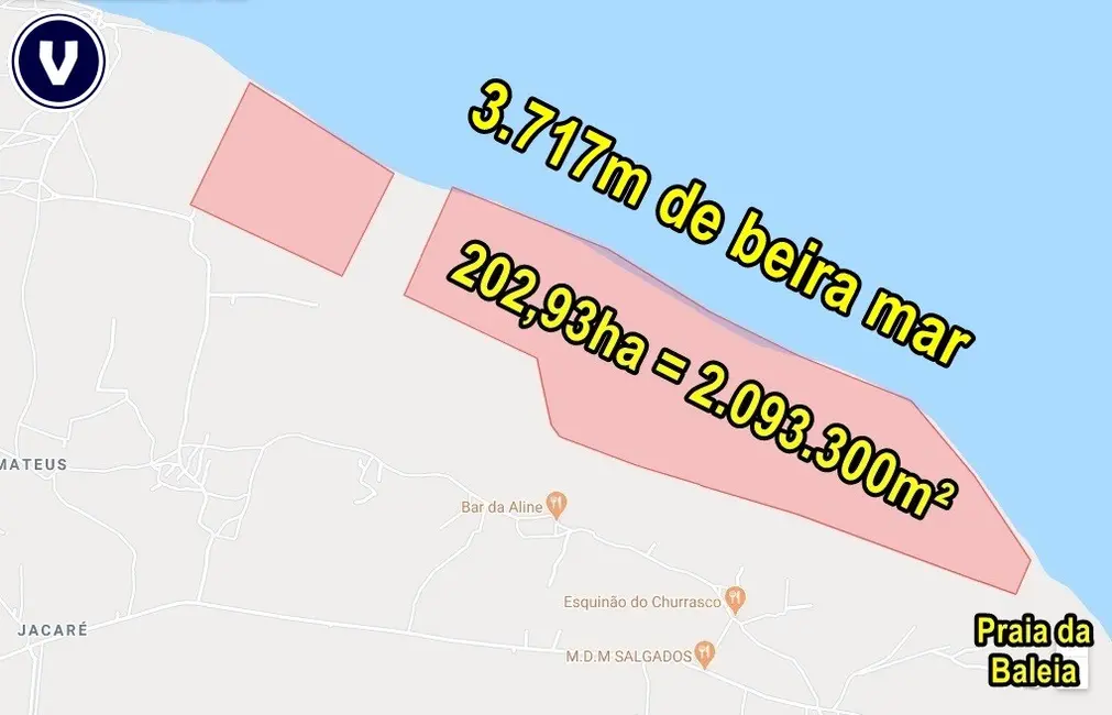 Foto 2 de Terreno / Lote à venda, 2093300m2 em Itapipoca - CE