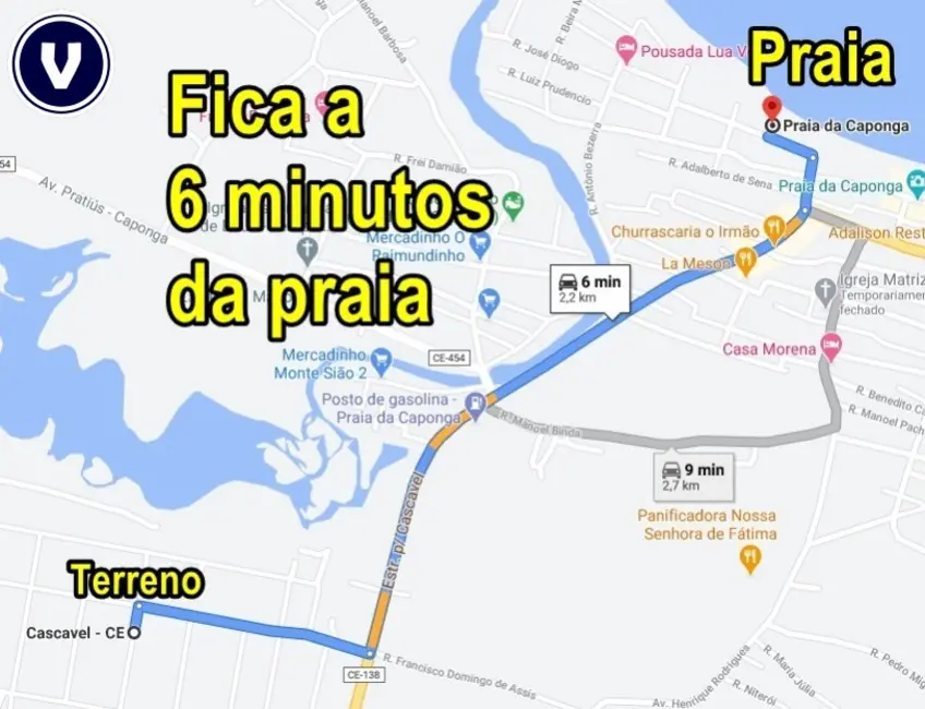 Foto 1 de Terreno / Lote à venda, 2250m2 em Cascavel - CE