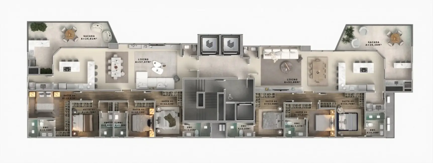 Foto 9 de Apartamento com 4 quartos à venda, 173m2 em Itapema - SC