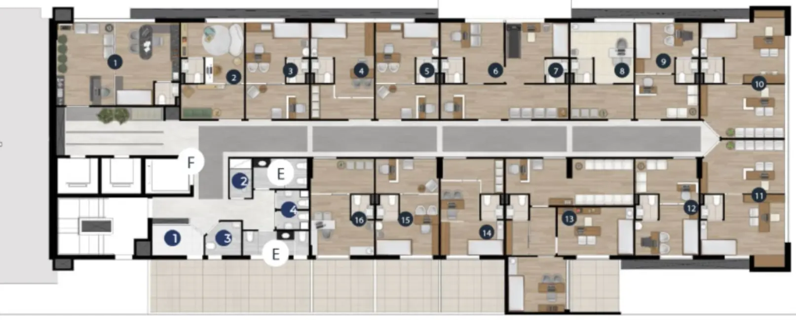 Foto 6 de Sala Comercial à venda, 22m2 em Batel, Curitiba - PR