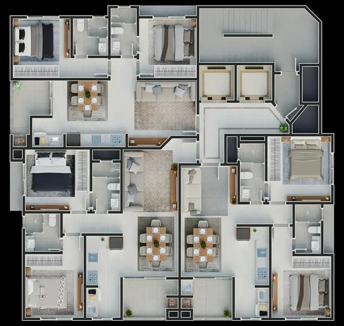 Foto 3 de Apartamento com 2 quartos à venda, 65m2 em Itapema - SC