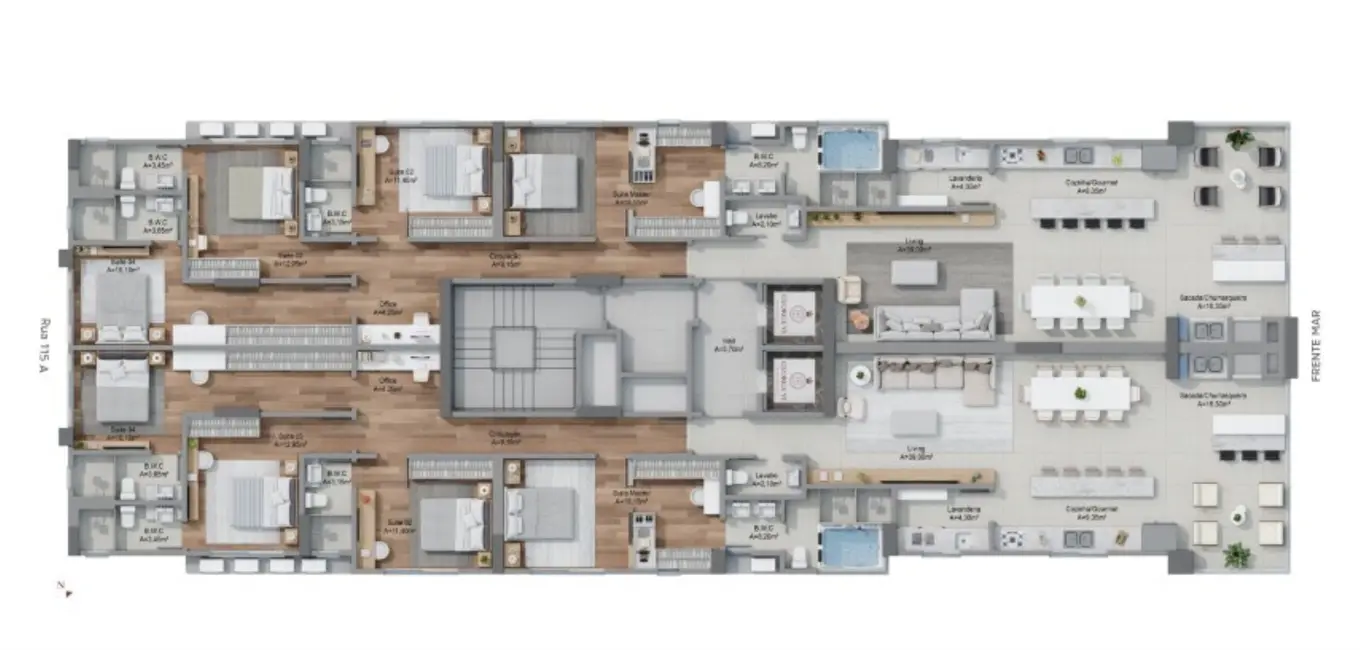 Foto 5 de Apartamento com 4 quartos à venda, 186m2 em Itapema - SC