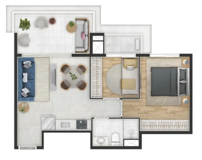 Foto 3 de Apartamento com 2 quartos à venda, 52m2 em Jardim Paulista, São Paulo - SP