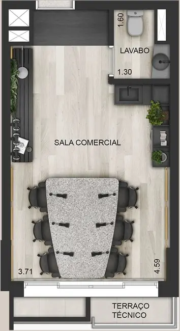 Sala Comercial à venda, 27m2 em Moema, São Paulo - SP - imagem 5 Foto 5 de Sala Comercial à venda, 27m2 em Moema, São Paulo - SP
