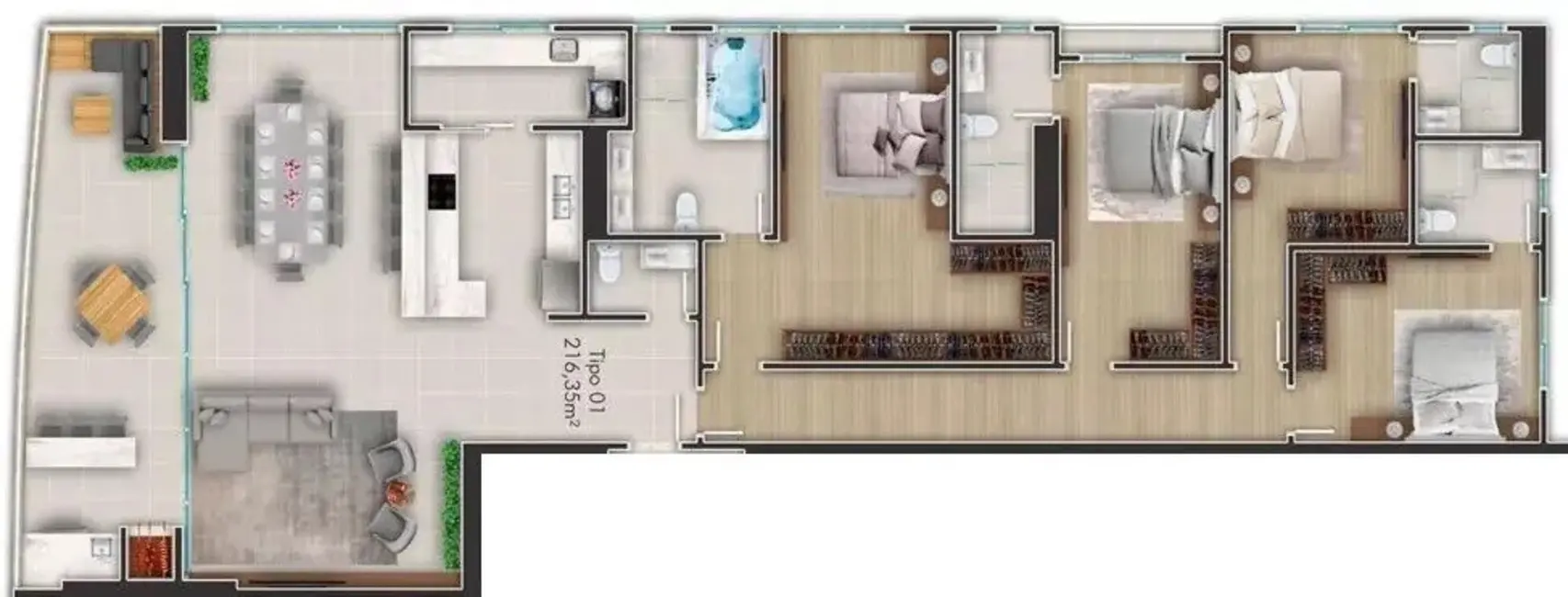 Foto 2 de Apartamento com 4 quartos à venda, 432m2 em Itapema - SC