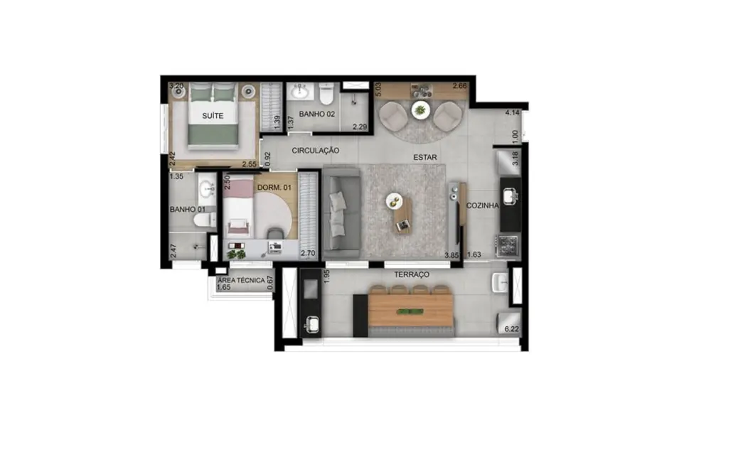 Apartamento com 2 quartos à venda, 69m2 em Vila Guilhermina, São Paulo - SP - imagem 2 Foto 2 de Apartamento com 2 quartos à venda, 69m2 em Vila Guilhermina, São Paulo - SP