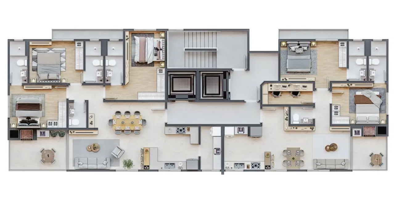 Foto 3 de Apartamento com 3 quartos à venda, 113m2 em Meia Praia, Itapema - SC