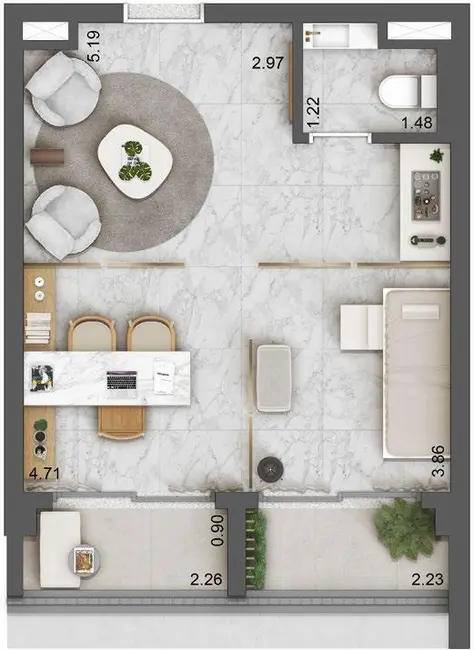 Foto 6 de Sala Comercial à venda, 49m2 em Vila Olímpia, São Paulo - SP