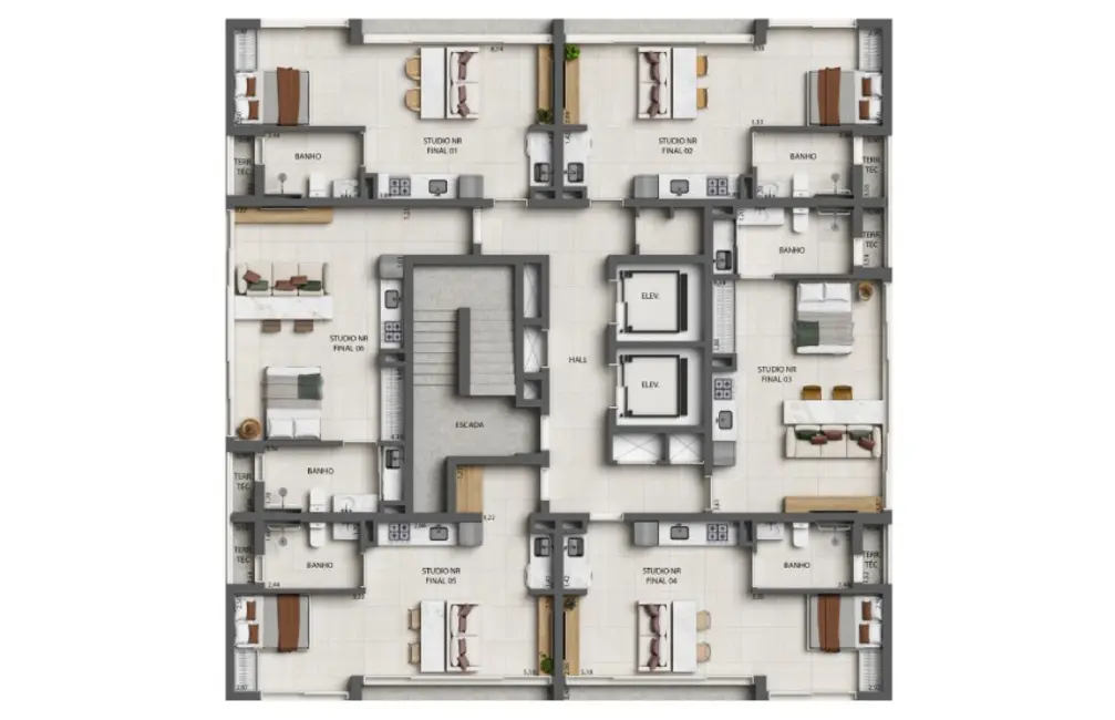 Foto 6 de Apartamento com 1 quarto à venda, 37m2 em Indianópolis, São Paulo - SP