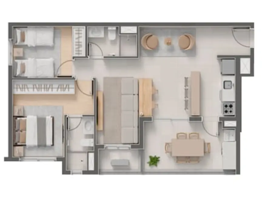 Foto 8 de Apartamento com 1 quarto à venda, 34m2 em Mirandópolis, São Paulo - SP