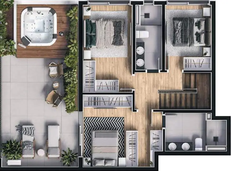 Foto 25 de Apartamento com 2 quartos à venda, 128m2 em Portão, Curitiba - PR