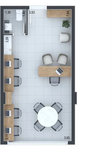 Foto 9 de Sala Comercial à venda, 60m2 em Água Verde, Curitiba - PR